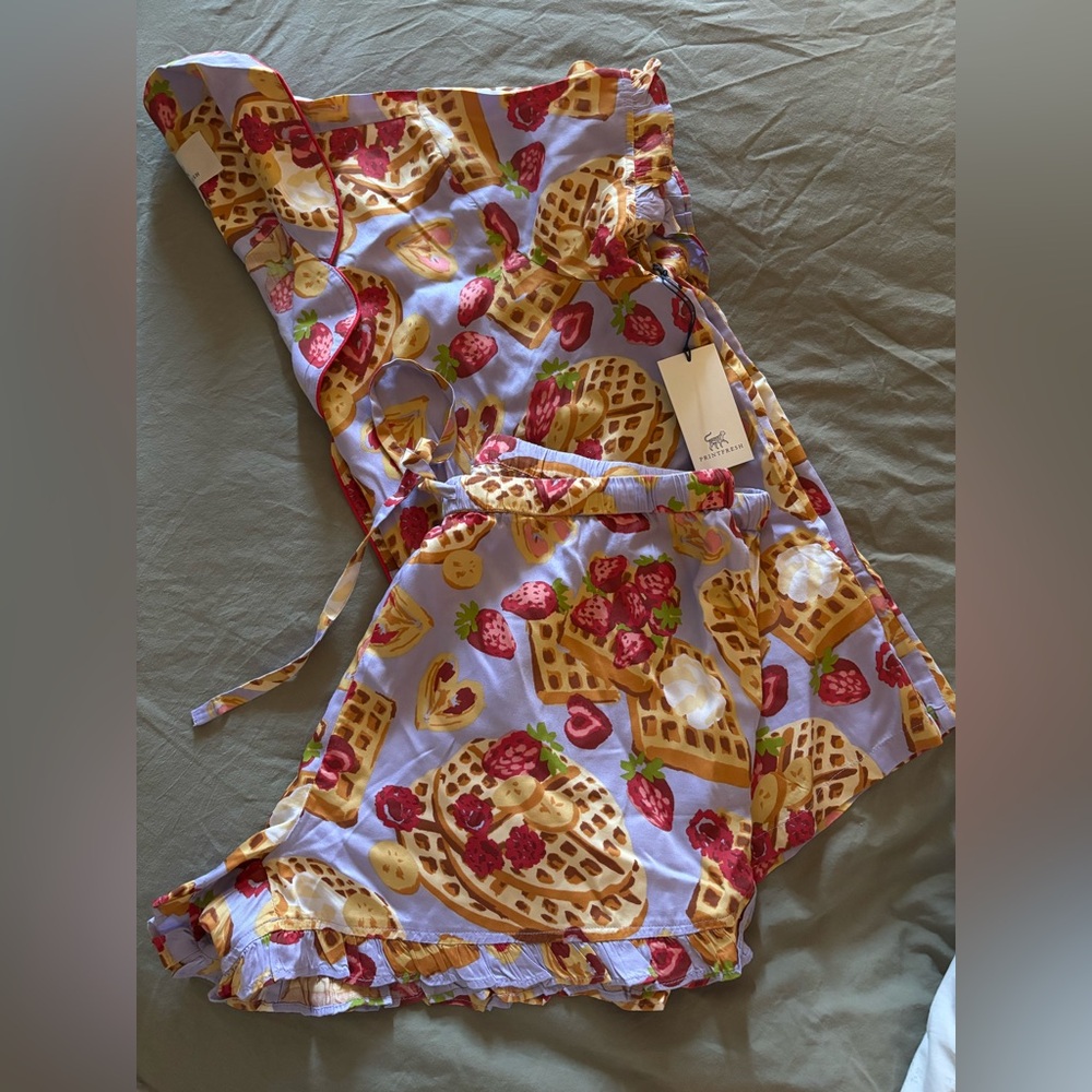 Printfresh Strawberry Waffle Patterned Women's Shorts